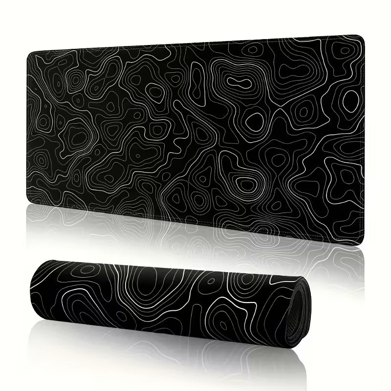 mouse pad white/black 80x30cm