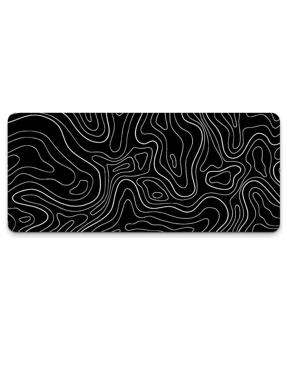 Topographic mouse pad 90x40cm 3mm Black