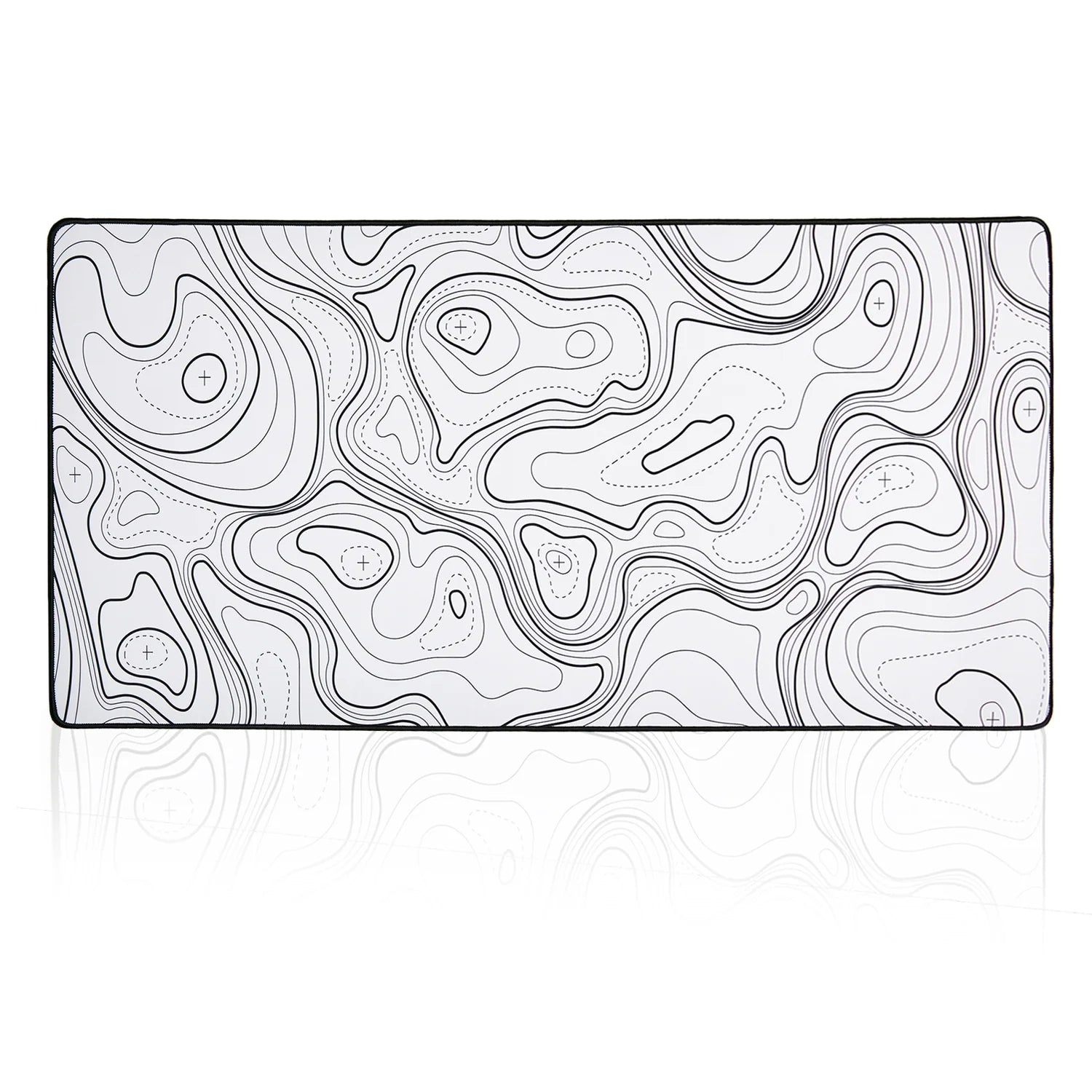 Topographic mouse pad 90x40cm 3mm  White