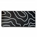 SPIN CART Mousepad 90x40cm black and white