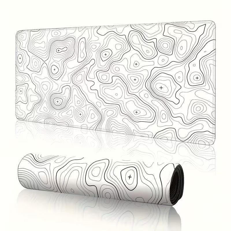 mouse pad white/black 80x30cm