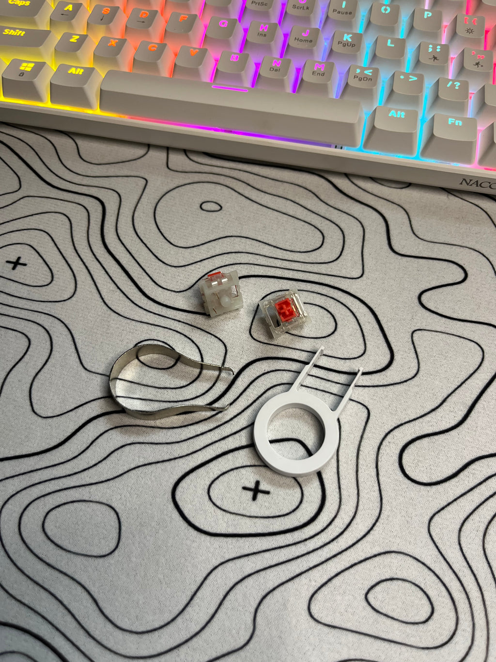 AJAZZ NK61 Wired Red Switches (white)