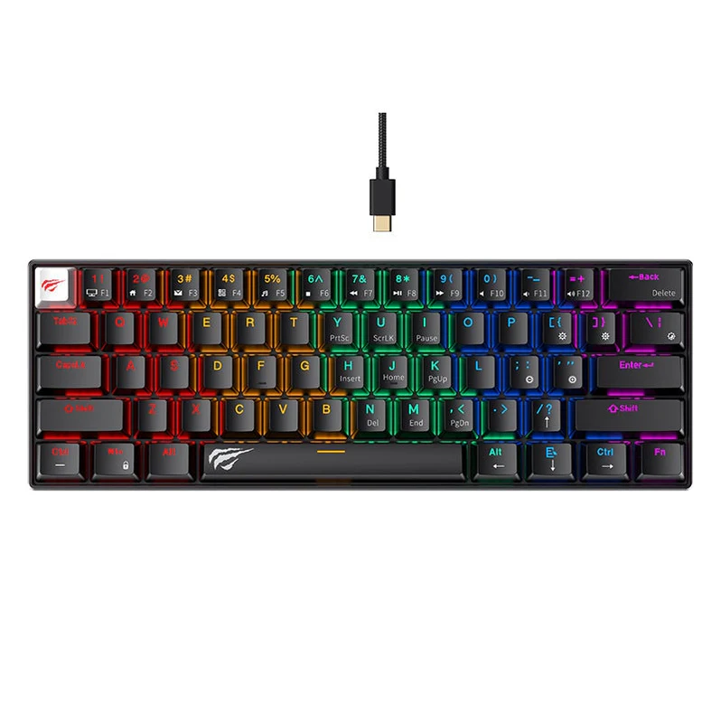 HAVIT Mechanical Keyboard KB903L RGB White