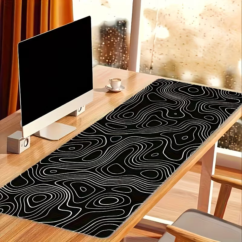 mouse pad white/black 80x30cm
