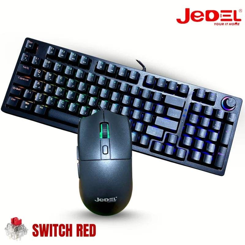 COMBO JEDEL CKL114 Keyboard & Mouse RED SWITCH