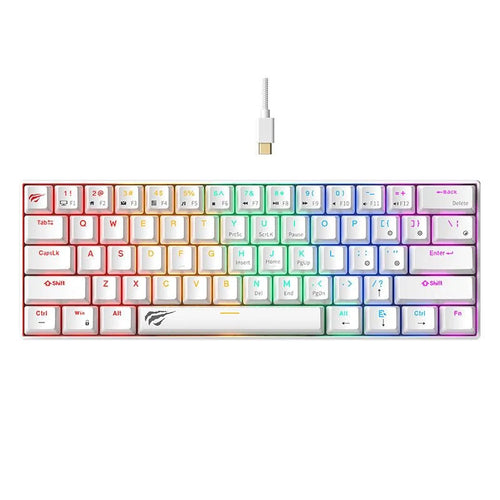 HAVIT Mechanical Keyboard KB903L RGB White / Black